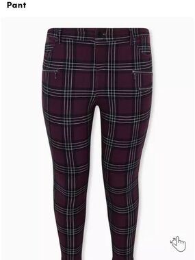 torrid Burgundy Plaid Pants